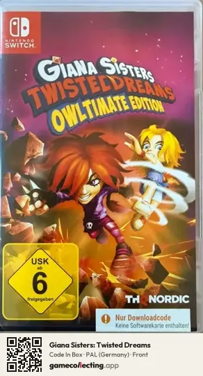 Giana Sisters: Twisted Dreams Nintendo Switch, Germany box front