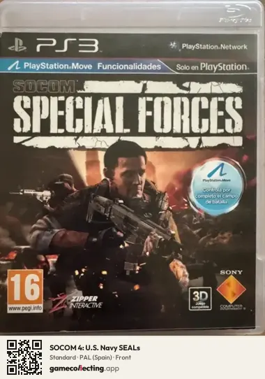 SOCOM 4: U.S. Navy SEALs PlayStation 3, Spain box front