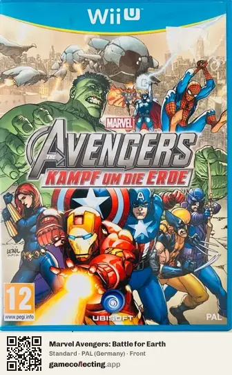 Marvel Avengers: Battle for Earth Nintendo Wii U, Germany box front