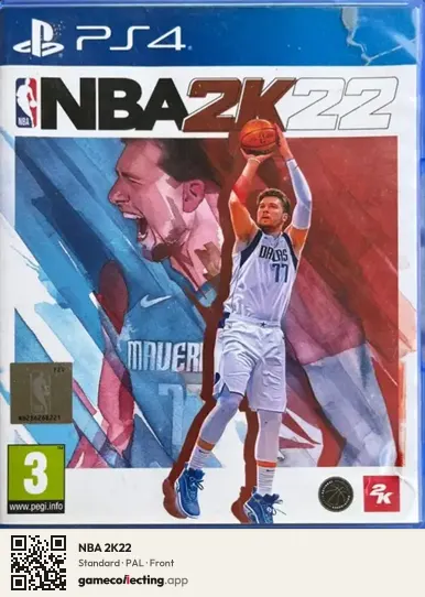 NBA 2K22 PlayStation 4, PAL box front