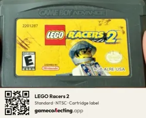 LEGO Racers 2 Game Boy Advance, NTSC cartridge label