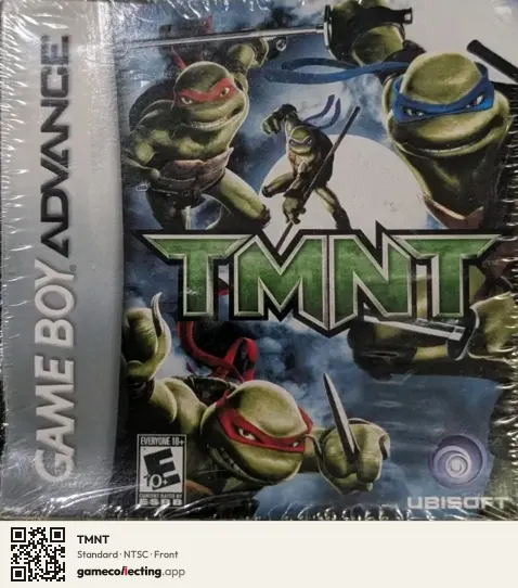 TMNT Game Boy Advance, NTSC box front
