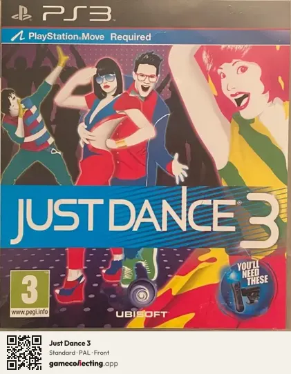 Just Dance 3 PlayStation 3, PAL box front