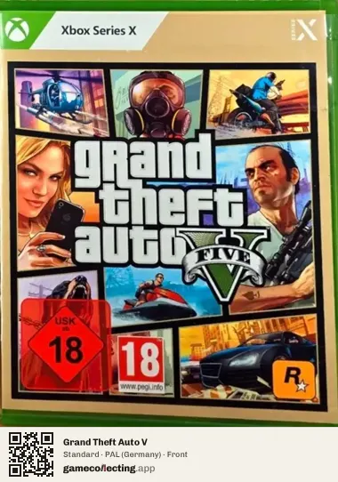 Grand Theft Auto V Xbox Series X, Germany box front