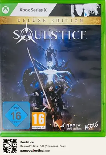 Soulstice Xbox Series X, Germany box front