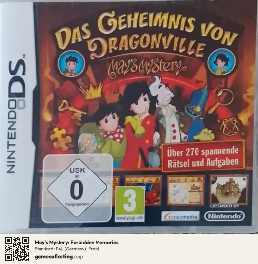 May's Mystery: Forbidden Memories Nintendo DS, Germany box front