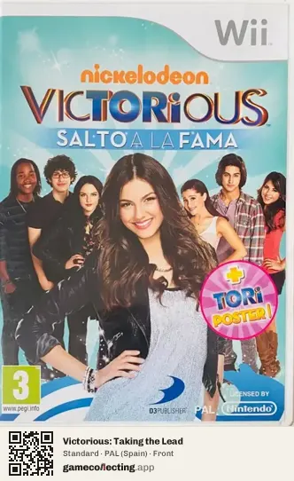 Victorious: Taking the Lead Nintendo Wii, Spain box front