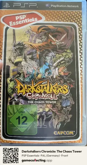 Darkstalkers Chronicle: The Chaos Tower PlayStation Portable, Germany box front
