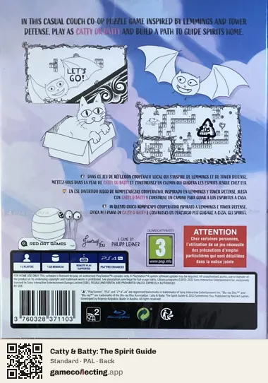 Catty & Batty: The Spirit Guide PlayStation 4, PAL box back