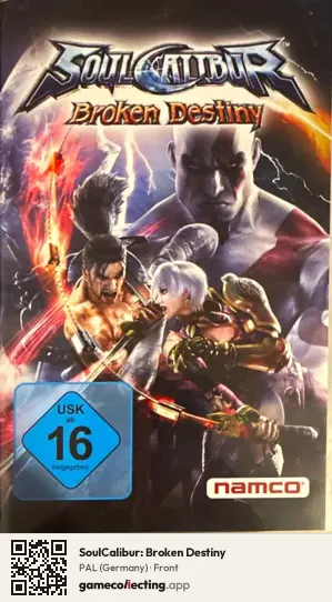 SoulCalibur: Broken Destiny PlayStation Portable, Germany box front