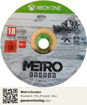 Metro Exodus Xbox One, PAL disc