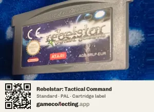 Rebelstar: Tactical Command Game Boy Advance, PAL cartridge label