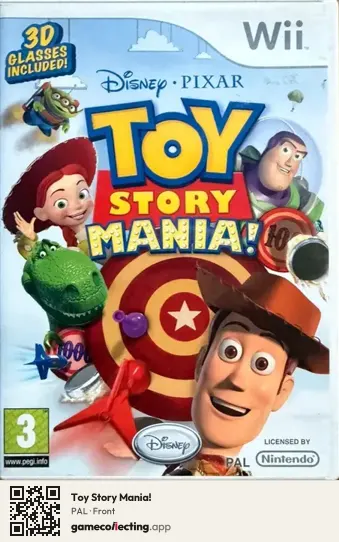 Toy Story Mania! Nintendo Wii, PAL box front