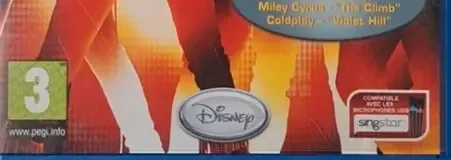 Disney Sing It: Pop Hits, the PEGI square on its front
