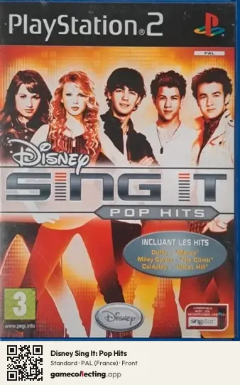Disney Sing It: Pop Hits PlayStation 2, France box front