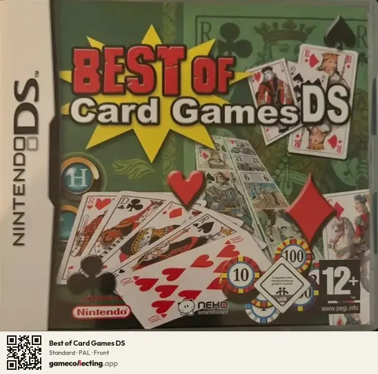 Best of Card Games DS Nintendo DS, PAL box front