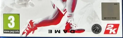 NBA 2K21, the PEGI square on its front