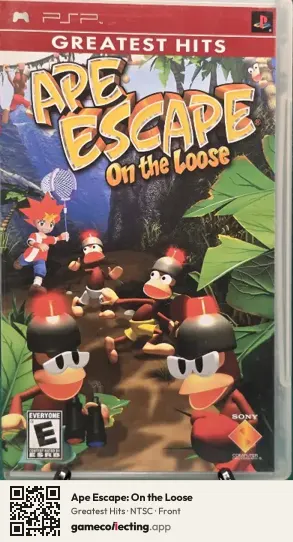 Ape Escape: On the Loose PlayStation Portable, NTSC box front