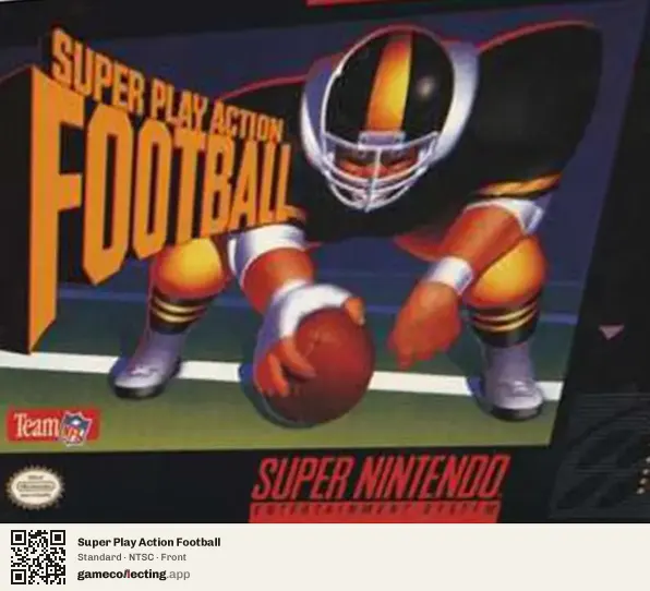 Super Play Action Football Super Nintendo Entertainment System, NTSC box front