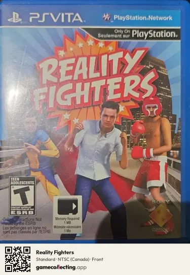 Reality Fighters PlayStation Vita, Canada box front