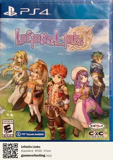 Infinite Links PlayStation 4, NTSC box front