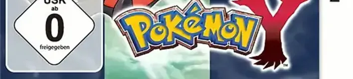 Pokémon Y, the USK square on its front