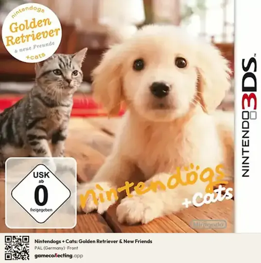 Nintendogs + Cats: Golden Retriever & New Friends Nintendo 3DS, Germany box front