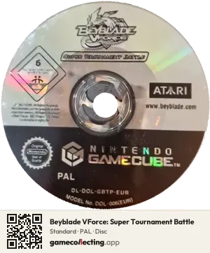 Beyblade VForce: Super Tournament Battle Nintendo GameCube, PAL disc