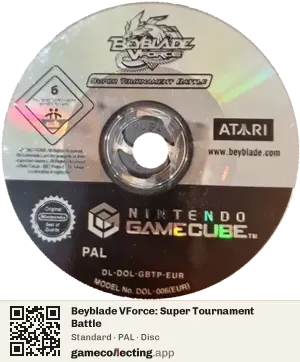 Beyblade VForce: Super Tournament Battle Nintendo GameCube, PAL disc