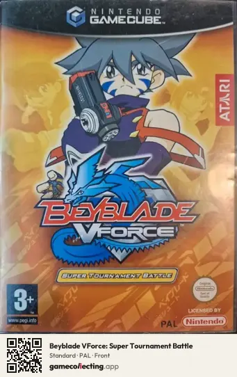 Beyblade VForce: Super Tournament Battle Nintendo GameCube, PAL box front