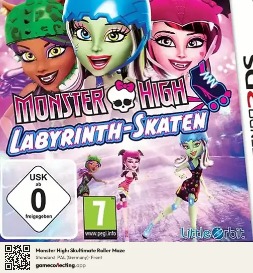 Monster High: Skultimate Roller Maze Nintendo 3DS, Germany box front