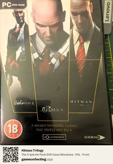 Hitman Trilogy Computer, PAL box front