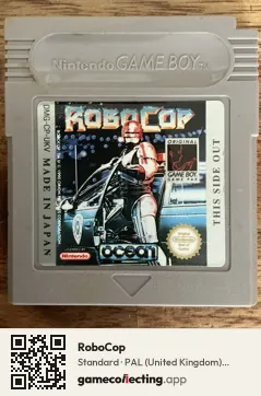 RoboCop Game Boy, PAL cartridge label