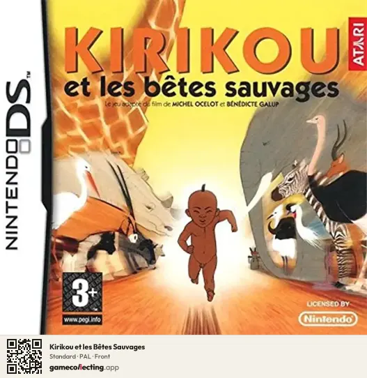 Kirikou et les Bêtes Sauvages Nintendo DS, PAL box front