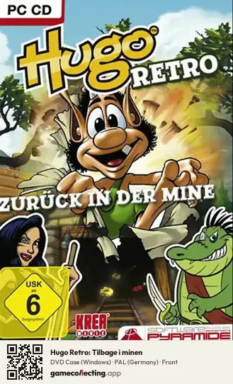Hugo Retro: Tilbage i minen Computer, Germany box front