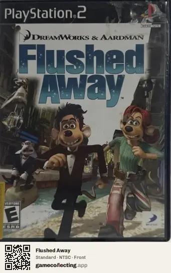Flushed Away PlayStation 2, NTSC box front