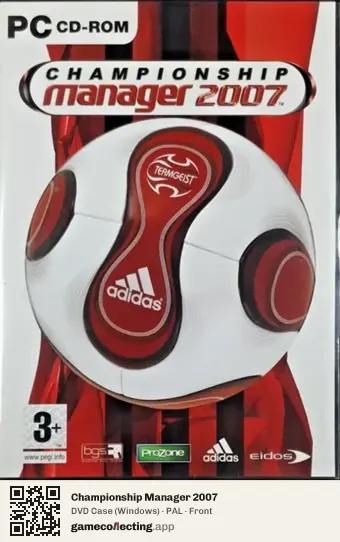 Championship Manager 2007 Computer, PAL box front