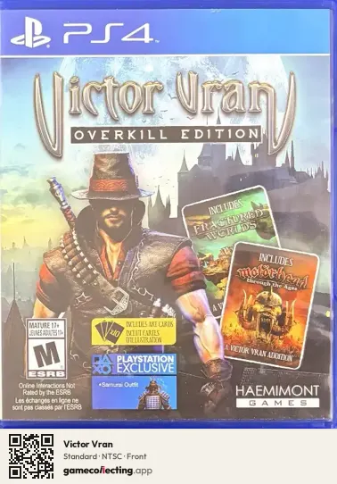 Victor Vran PlayStation 4, NTSC box front