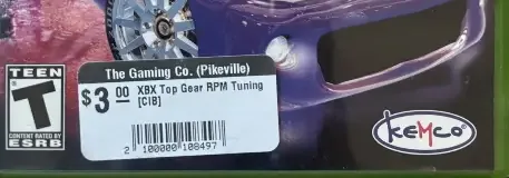 RPM Tuning, the ESRB box on its front