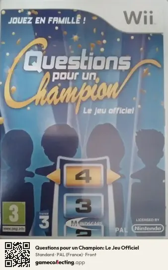 Questions pour un Champion: Le Jeu Officiel Nintendo Wii, France box front