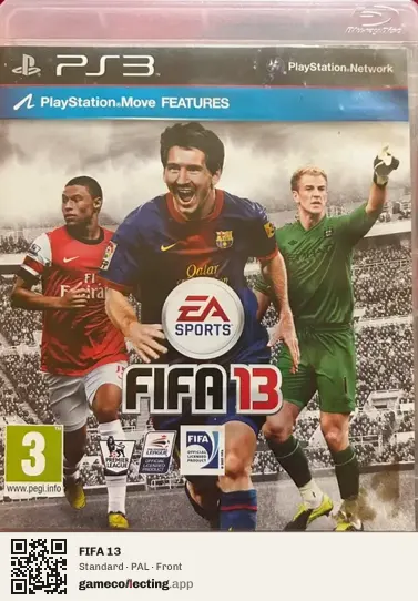 FIFA 13 PlayStation 3, PAL box front