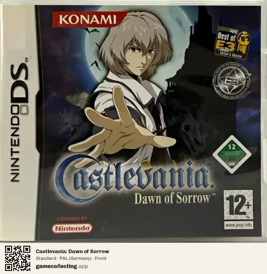 Castlevania: Dawn of Sorrow Nintendo DS, Germany box front