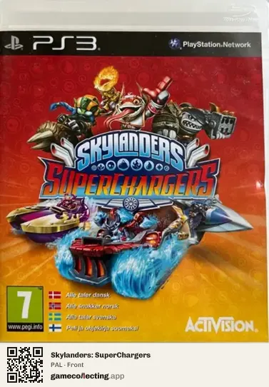 Skylanders: SuperChargers PlayStation 3, PAL box front