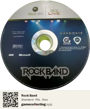 Rock Band Xbox 360, PAL disc