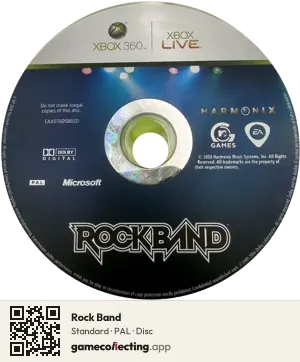 Rock Band Xbox 360, PAL disc