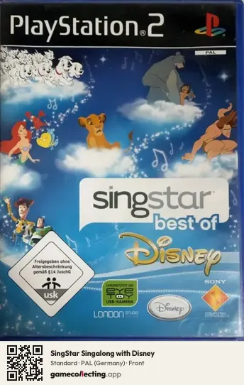 SingStar Singalong with Disney PlayStation 2, Germany box front