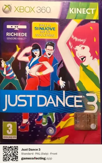 Just Dance 3 Xbox 360, Italy box front