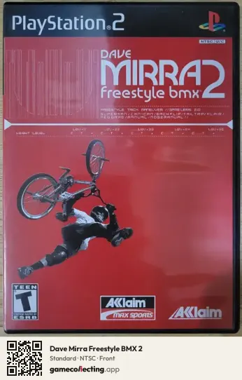 Dave Mirra Freestyle BMX 2 PlayStation 2, NTSC box front