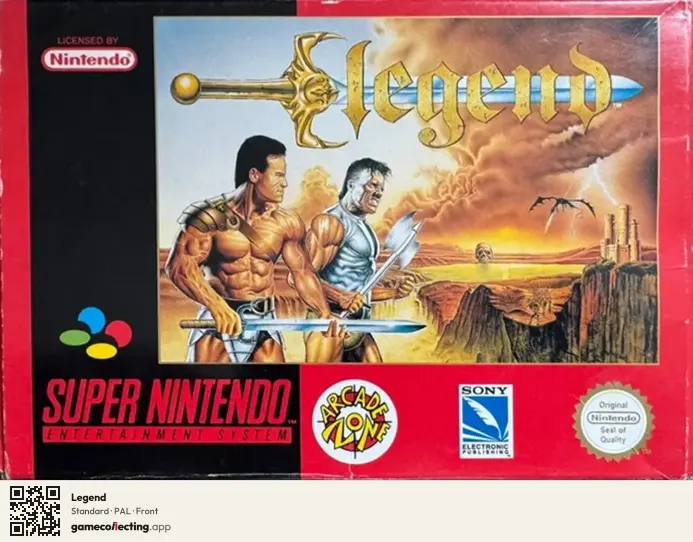 Legend Super Nintendo Entertainment System, PAL box front