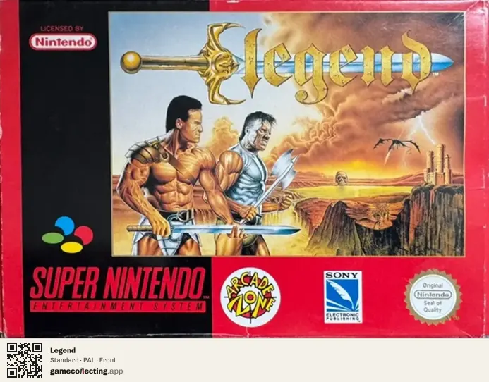 Legend Super Nintendo Entertainment System, PAL box front